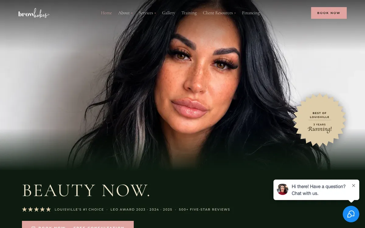 The Brow Babes website preview